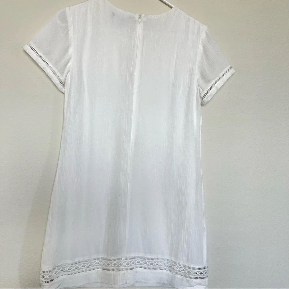Lulu’s Perfect Time White Shift Dress - Picture 4 of 11